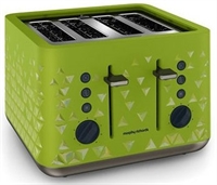 MORPHY RICHARDS PRISM BRØDRISTER 4 SLICE  GRØN